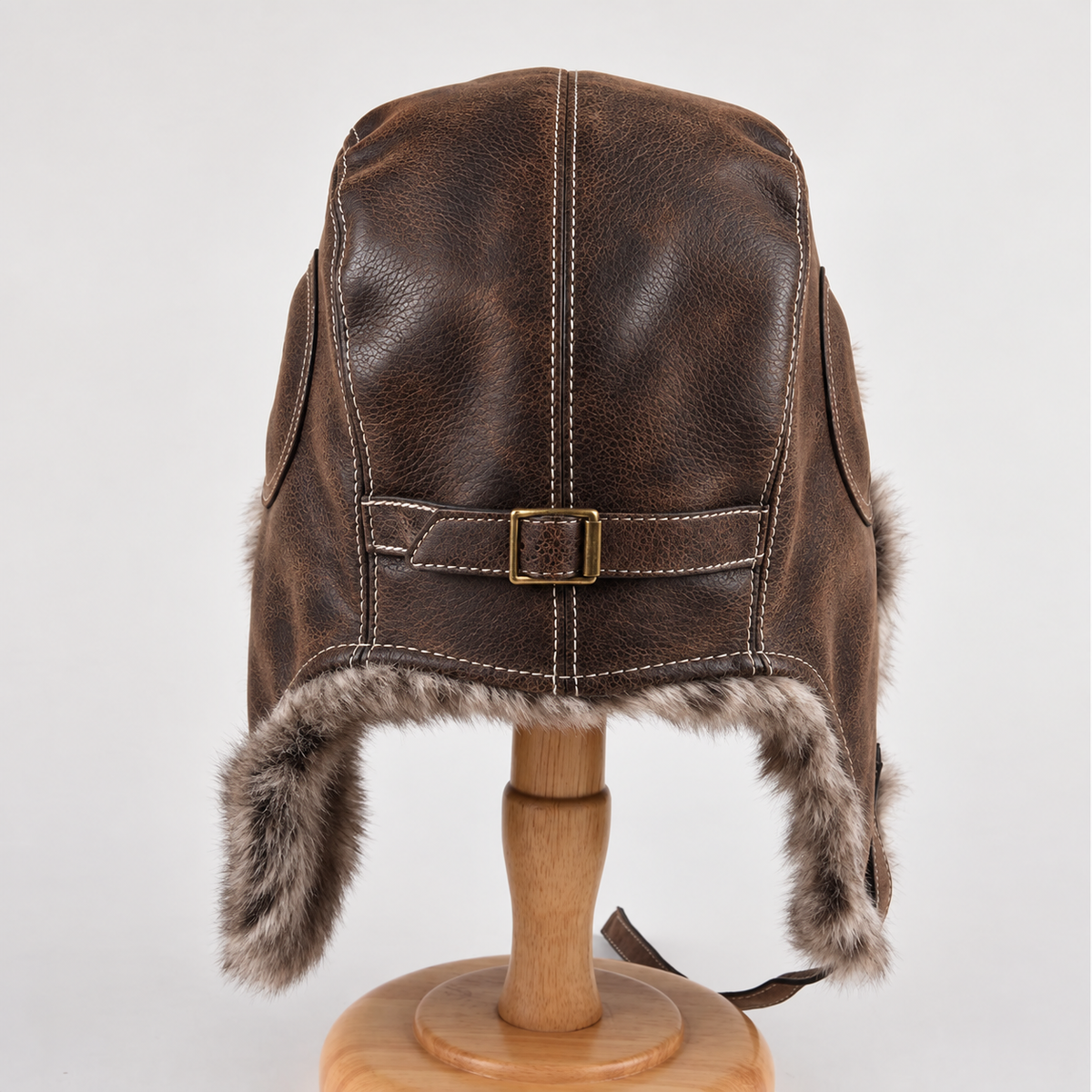 Vintage WWII  Fur-Lined Aviator Hat